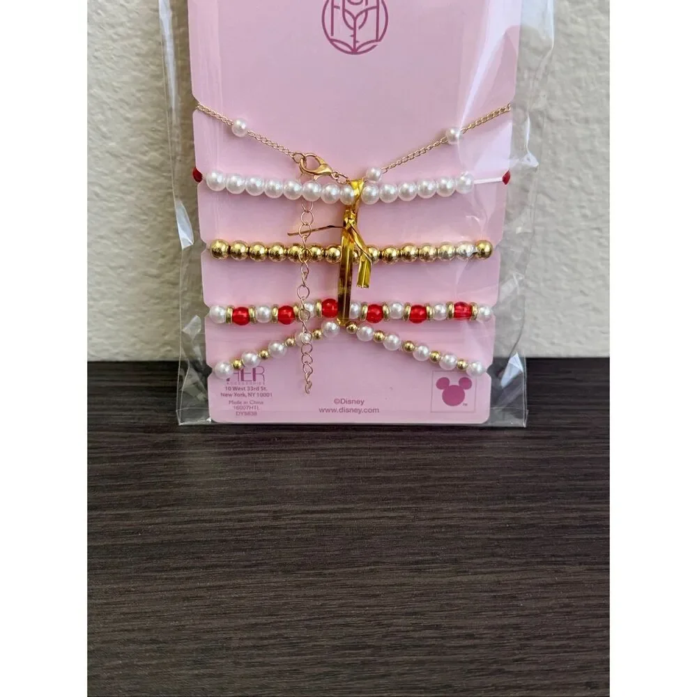 Disney Beauty and The Beast Belle Icons Bracelet Set